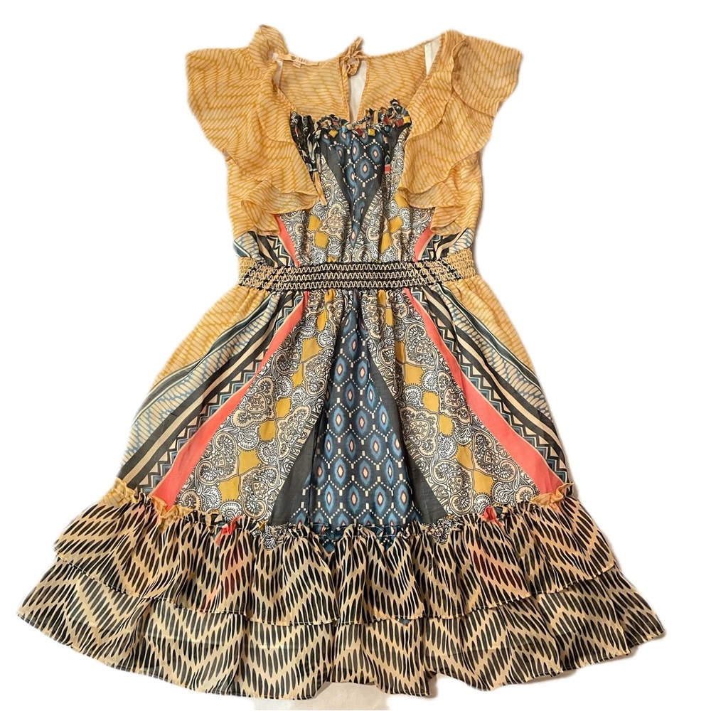 Women Bohemian Midi Dress- Size S